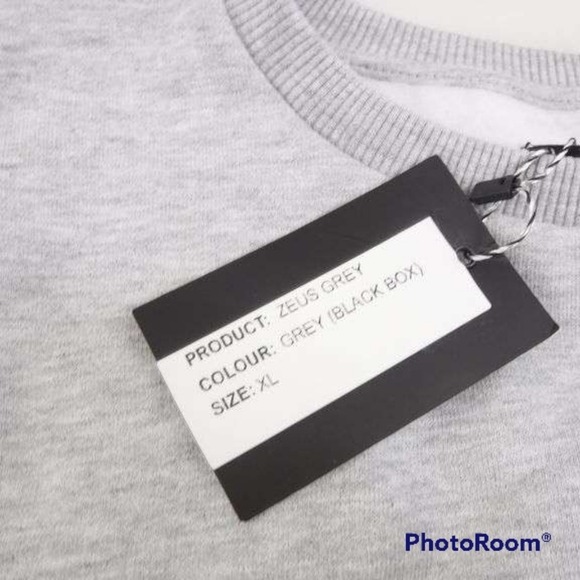 NWT Mae Cloth Zeus Grey Sweatshirt sz XL - Picture 4 of 4